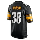 Zennovawear Caleb Johnson 38 Pittsburgh Steelers Game Men Jersey - Black
