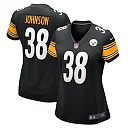 Zennovawear Caleb Johnson 38 Pittsburgh Steelers Game Women Jersey - Black