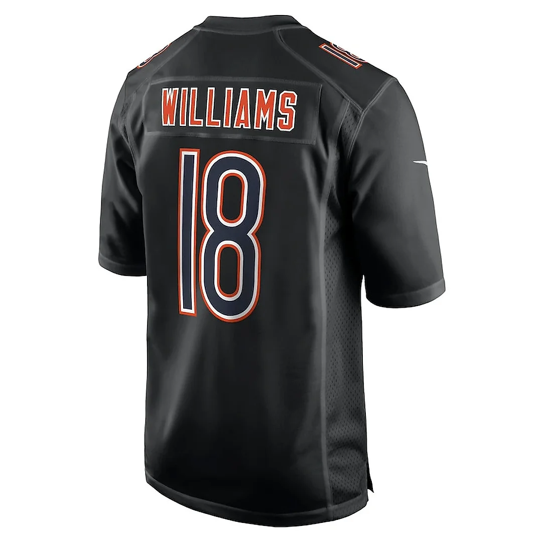 Zennovawear Caleb Williams 18 Chicago Bears Fashion Men Jersey - Carbon Black