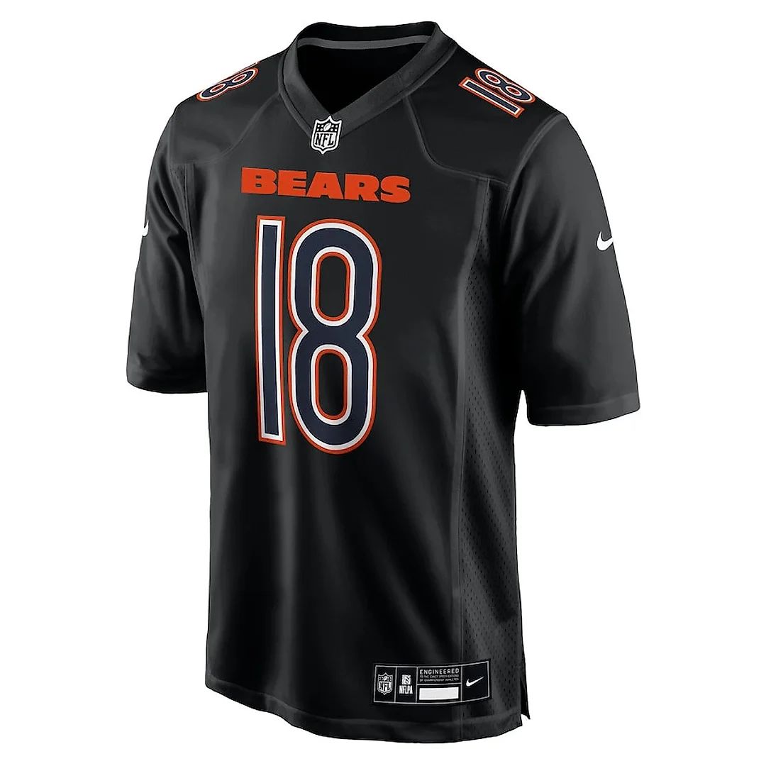 Zennovawear Caleb Williams 18 Chicago Bears Fashion Men Jersey - Carbon Black