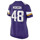 Zennovawear Calvin Munson 48 Minnesota Vikings Women's Game Jersey - Purple