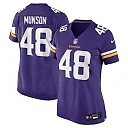 Zennovawear Calvin Munson 48 Minnesota Vikings Women's Game Jersey - Purple