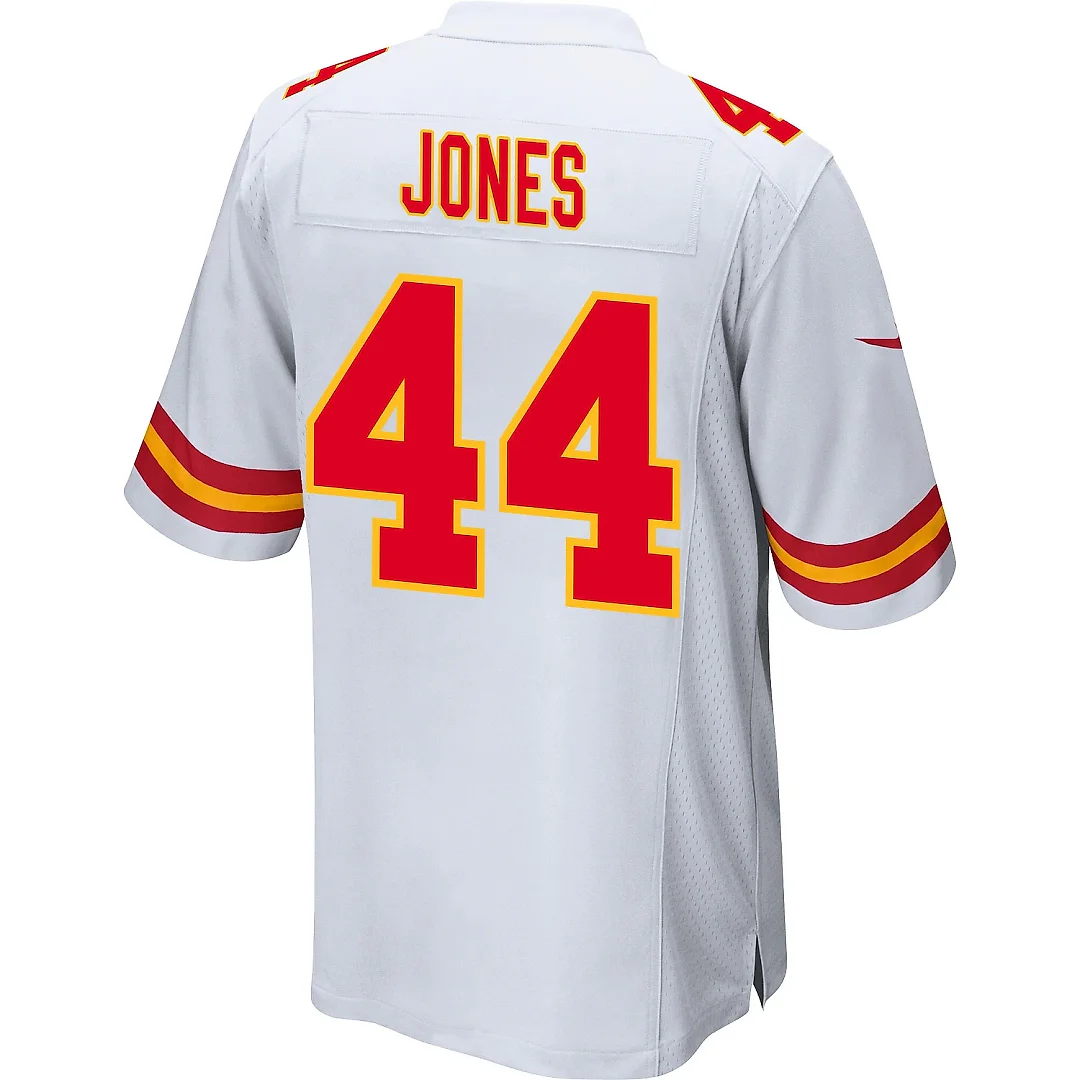 Zennovawear Cam Jones 44 Kansas City Chiefs AFC Champions Patch Game Men Jersey - White