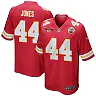 Zennovawear Cam Jones 44 Kansas City Chiefs AFC Champions Patch Game Men Jersey - Red