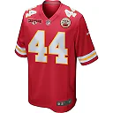 Zennovawear Cam Jones 44 Kansas City Chiefs AFC Champions Patch Game Men Jersey - Red