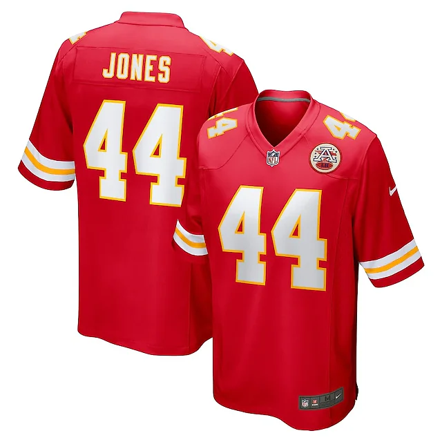 Zennovawear Cam Jones 44 Kansas City Chiefs Game Men Jersey - Red