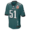 Zennovawear Cam Jurgens 51 Philadelphia Eagles Super Bowl LIX Champions Patch 'New Orleans - Where Legends Are Made' EMBROIDERED Game Men Jersey...