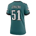 Zennovawear Cam Jurgens 51 Philadelphia Eagles Women's Team Game Jersey - Midnight Green