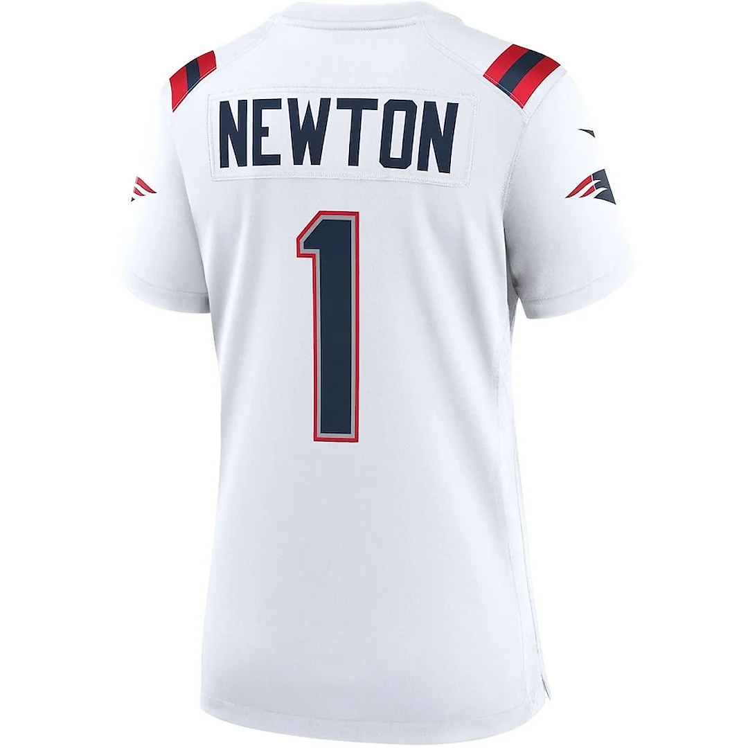 Zennovawear Cam Newton 1 New England Patriots Women Game Jersey - White