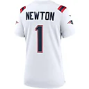 Zennovawear Cam Newton 1 New England Patriots Women Game Jersey - White