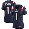 Zennovawear Cam Newton 1 New England Patriots Women Game Jersey - Navy