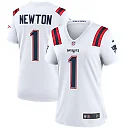 Zennovawear Cam Newton 1 New England Patriots Women Game Jersey - White