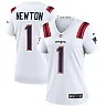 Zennovawear Cam Newton 1 New England Patriots Women Game Jersey - White