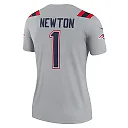 Zennovawear Cam Newton 1 New England Patriots Women Inverted Legend Jersey - Gray