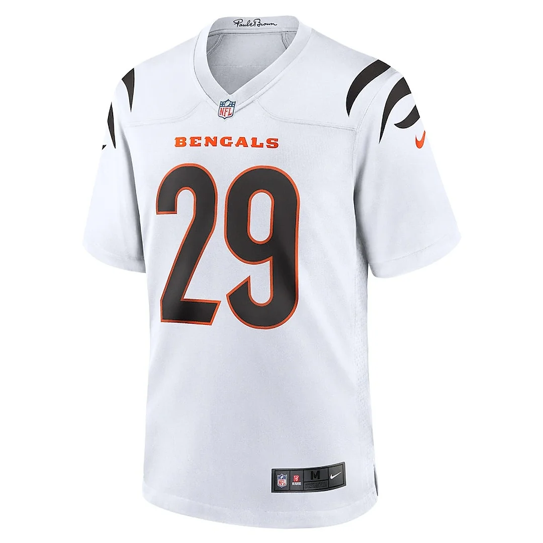 Zennovawear Cam Taylor-Britt 29 Cincinnati Bengals Game Men Jersey - White