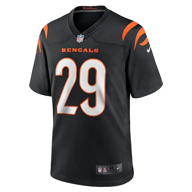 Zennovawear Cam Taylor-Britt 29 Cincinnati Bengals Game Men Jersey - Black