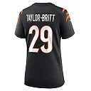 Zennovawear Cam Taylor-Britt 29 Cincinnati Bengals Women Game Jersey - Black