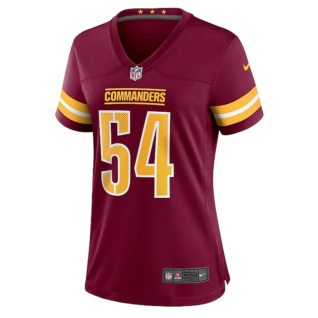 Zennovawear Camaron Cheeseman 54 Washington Commanders Women Game Jersey - Burgundy