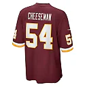 Zennovawear Camaron Cheeseman 54 Washington Football Team Men Game Jersey - Burgundy