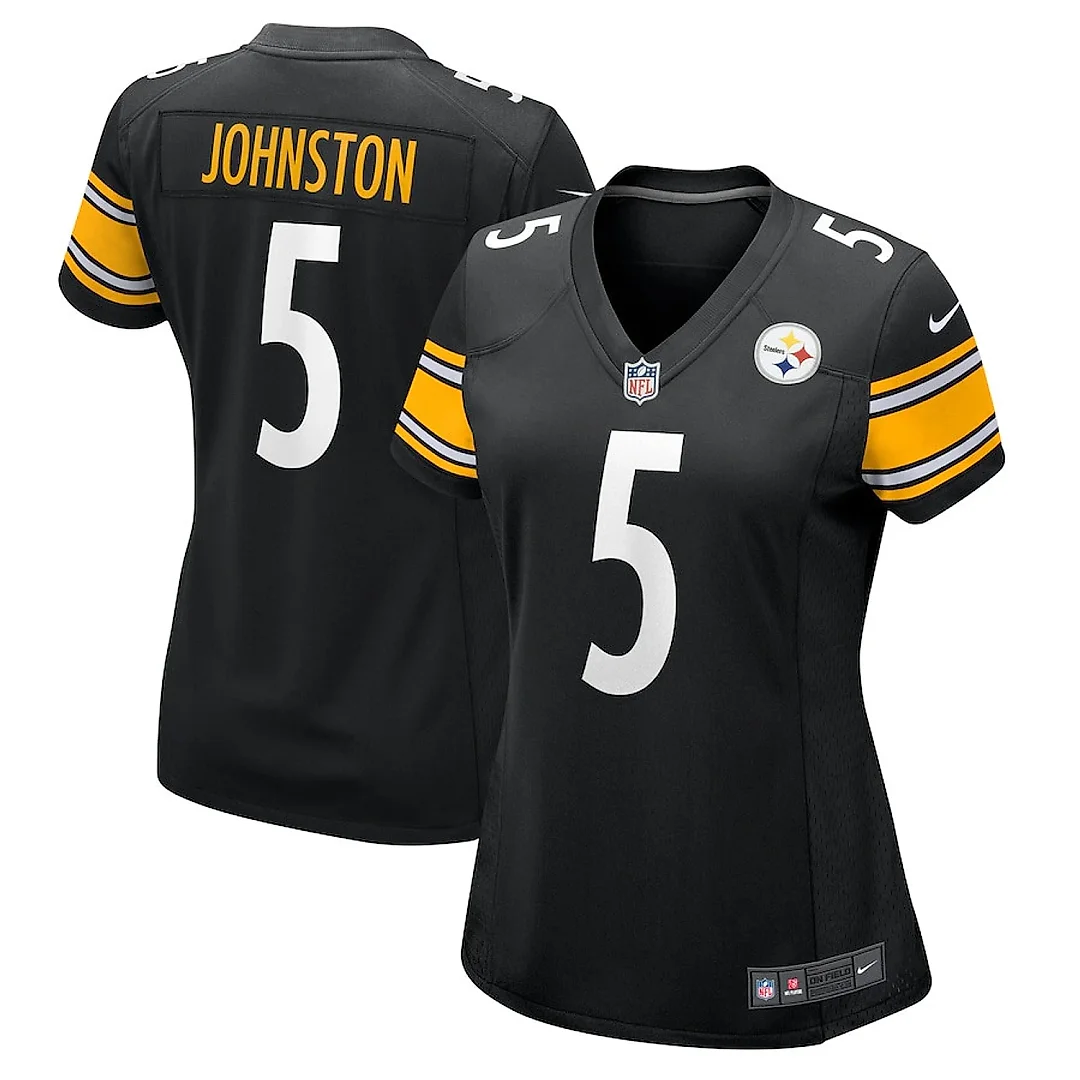 Zennovawear Cameron Johnston 5 Pittsburgh Steelers Women's Game Jersey - Black
