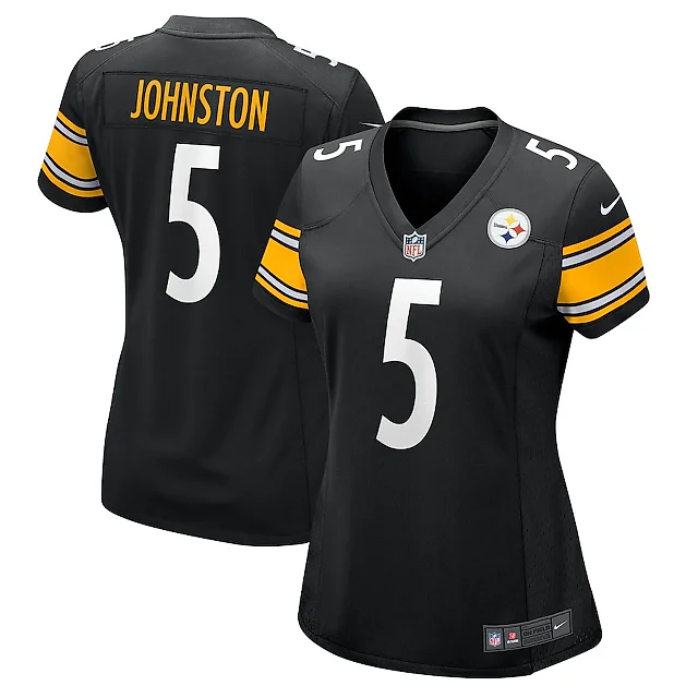Zennovawear Cameron Johnston 5 Pittsburgh Steelers Women's Game Jersey - Black
