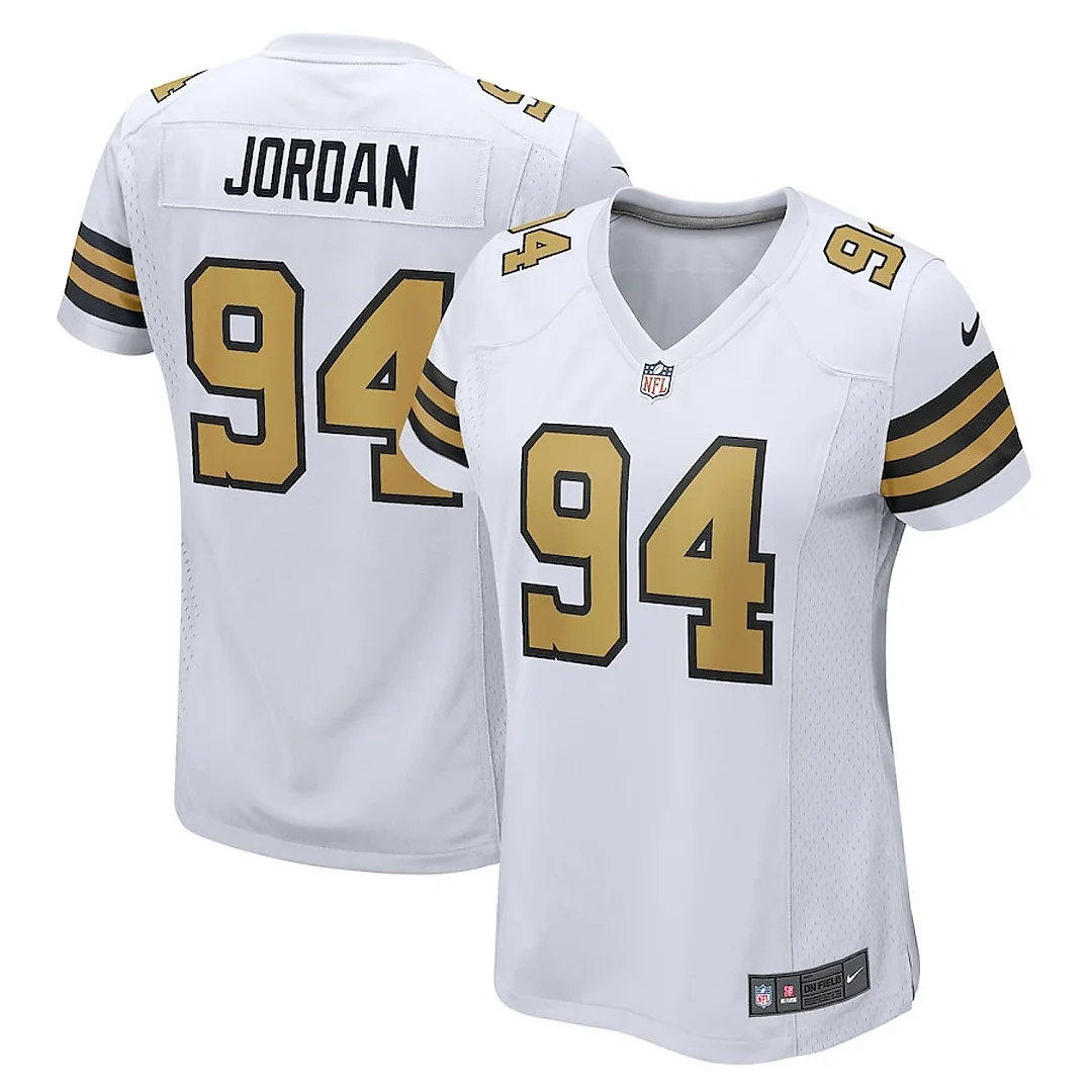 Zennovawear Cameron Jordan 94 New Orleans Saints Women Alternate Game Jersey - White