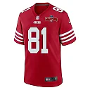 Zennovawear Cameron Latu 81 San Francisco 49ers NFC Champions Patch Game Men Jersey - Scarlet