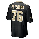 Zennovawear Camron Peterson 76 New Orleans Saints Game Men Jersey - Black