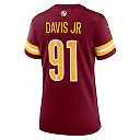 Zennovawear Carl Davis Jr. 91 Washington Commanders Women's Team Game Jersey - Burgundy