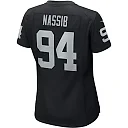 Zennovawear Carl Nassib 94 Las Vegas Raiders Women Game Jersey - Black