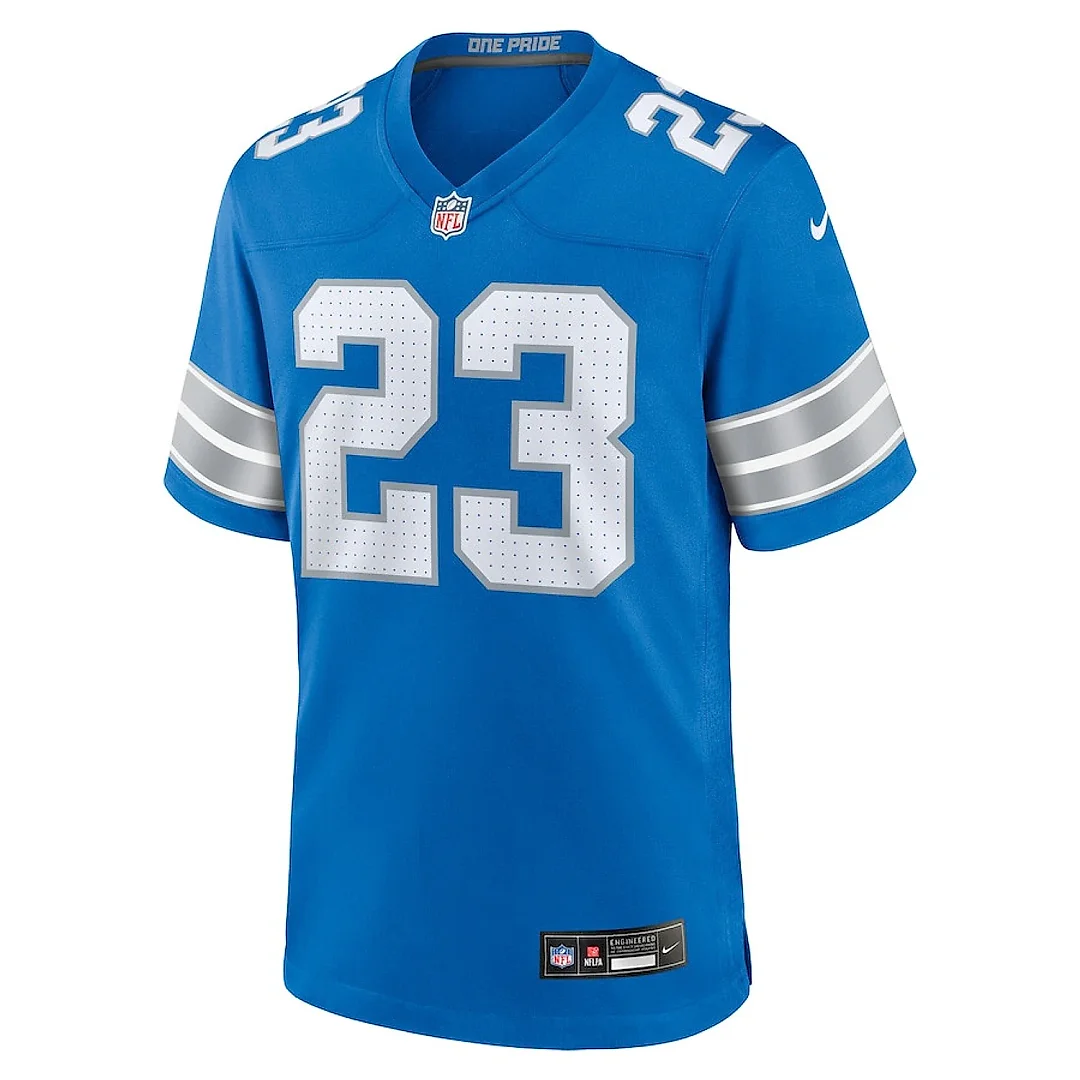 Zennovawear Carlton Davis III 23 Detroit Lions Game Men Jersey - Blue