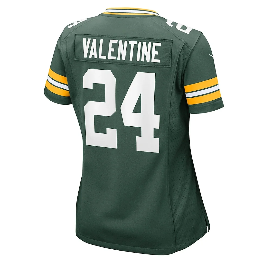 Zennovawear Carrington Valentine 24 Green Bay Packers Women's Game Jersey - Green
