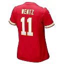 Zennovawear Carson Wentz 11 Kansas City Chiefs Women's Game Jersey - Red