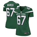 Zennovawear Carter Warren 67 New York Jets Women Game Jersey - Gotham Green