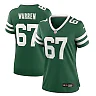 Zennovawear Carter Warren 67 New York Jets Women's Team Game Jersey - Legacy Green