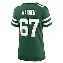 Zennovawear Carter Warren 67 New York Jets Women's Team Game Jersey - Legacy Green
