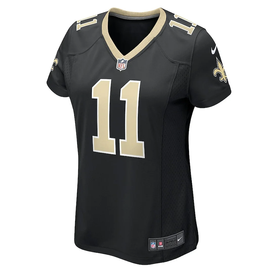 Zennovawear Cedrick Wilson Jr. 11 New Orleans Saints Women's Game Jersey - Black