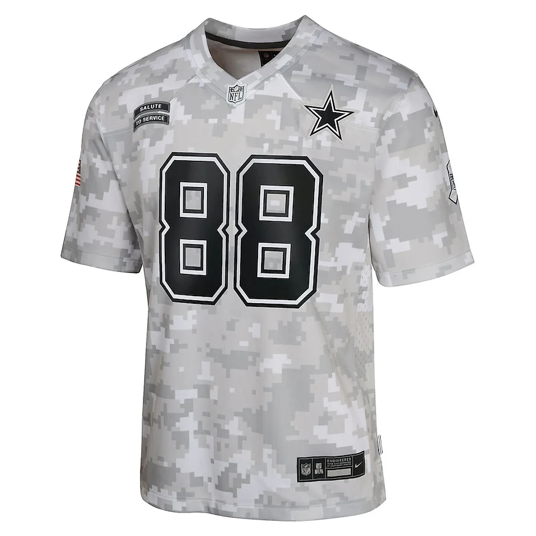 Zennovawear CeeDee Lamb 88 Dallas Cowboys 2024 Salute to Service Game YOUTH Jersey - Arctic Camo