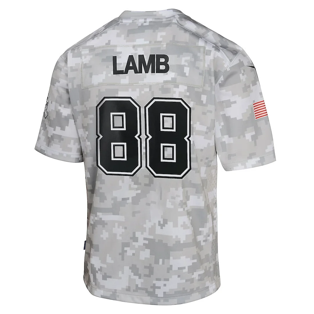Zennovawear CeeDee Lamb 88 Dallas Cowboys 2024 Salute to Service Game YOUTH Jersey - Arctic Camo