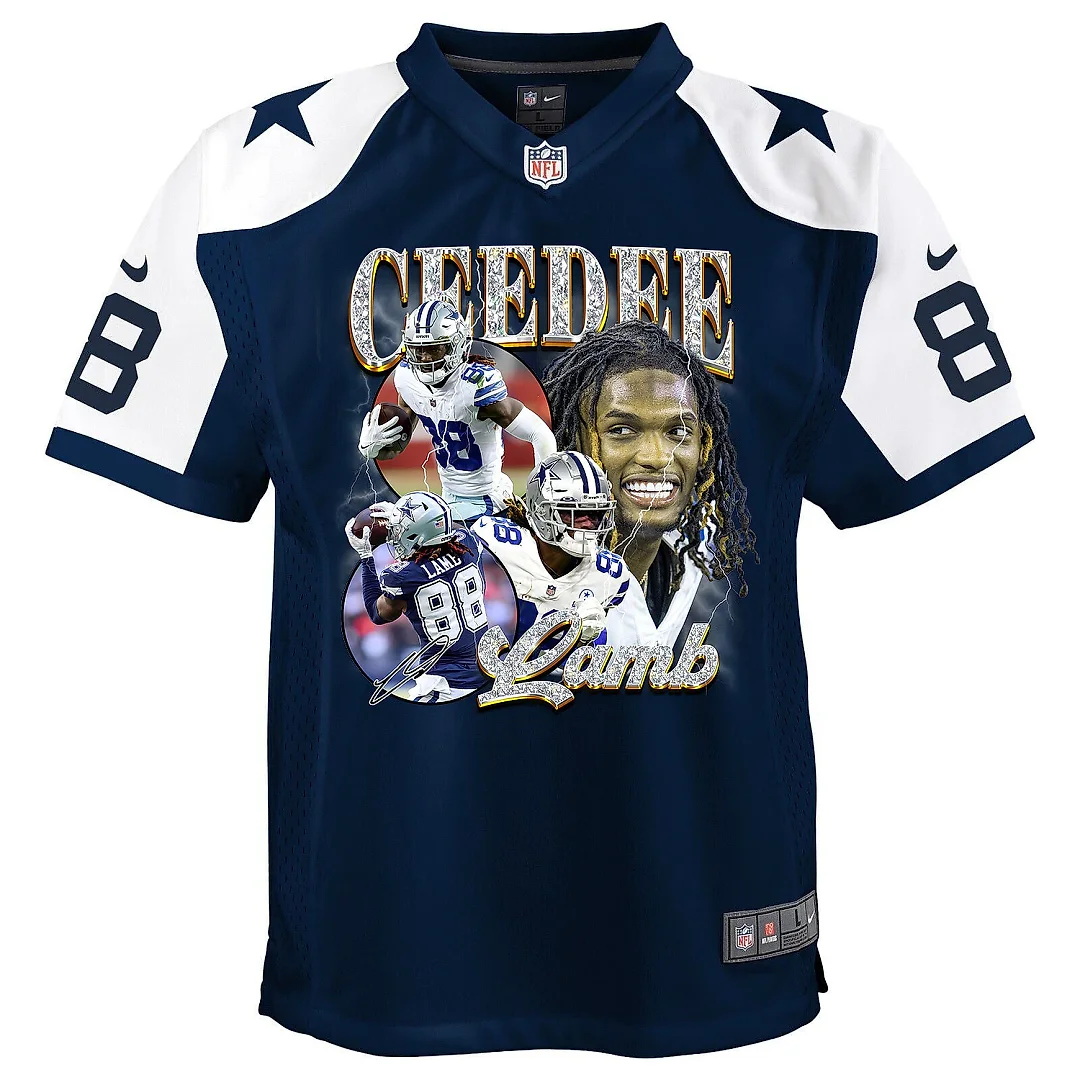 Zennovawear CeeDee Lamb 88 Dallas Cowboys Cee Works Hard Alternate Game YOUTH Jersey