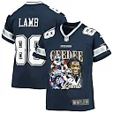 Zennovawear CeeDee Lamb 88 Dallas Cowboys Cee Works Hard Home Game YOUTH Jersey