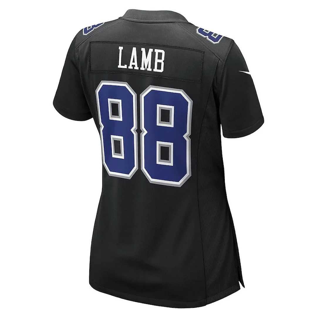 Zennovawear CeeDee Lamb 88 Dallas Cowboys Women's Fashion Game Jersey - Carbon Black