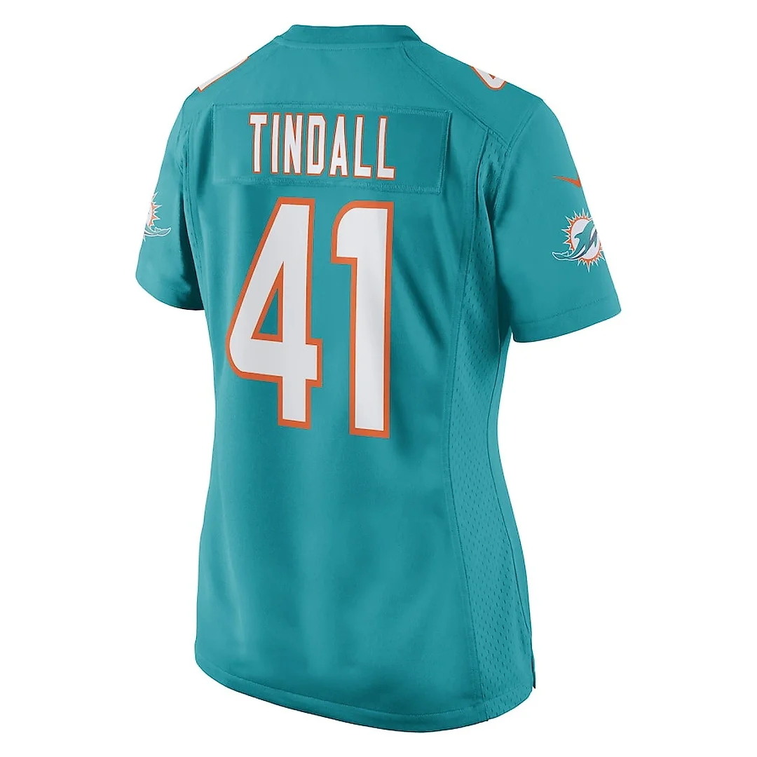 Zennovawear Channing Tindall 41 Miami Dolphins Women Game Jersey - Aqua