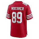 Zennovawear Charlie Woerner 89 San Francisco 49ers Game Men Jersey - Scarlet