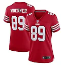 Zennovawear Charlie Woerner 89 San Francisco 49ers Women Game Jersey - Scarlet