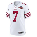 Zennovawear Charvarius Ward 7 San Francisco 49ers NFC Champions Patch Game Men Jersey - White
