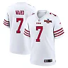 Zennovawear Charvarius Ward 7 San Francisco 49ers NFC Champions Patch Game Men Jersey - White