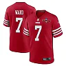Zennovawear Charvarius Ward 7 San Francisco 49ers NFC Champions Patch Game Men Jersey - Scarlet