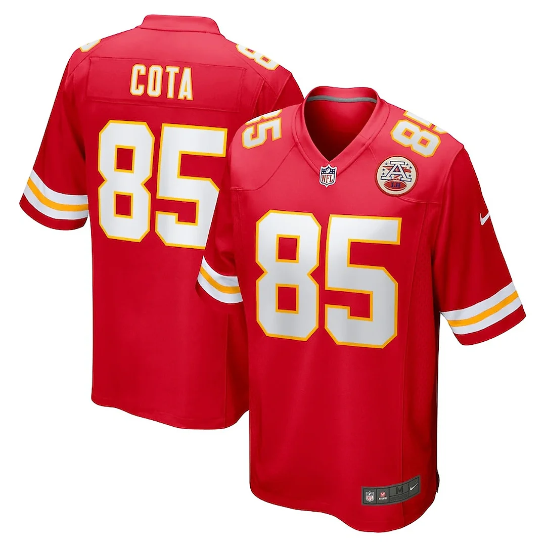 Zennovawear Chase Cota 85 Kansas City Chiefs Game Men Jersey - Red