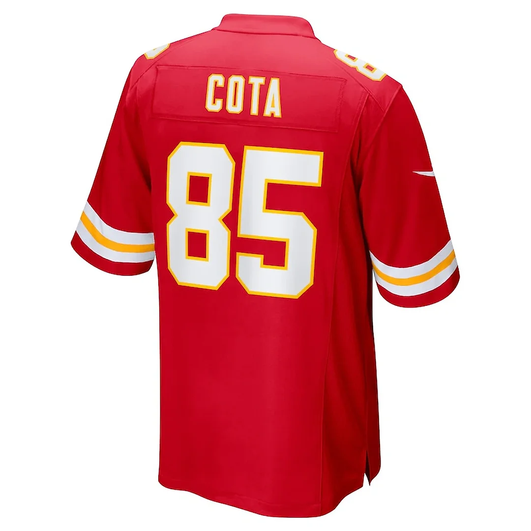 Zennovawear Chase Cota 85 Kansas City Chiefs Game Men Jersey - Red